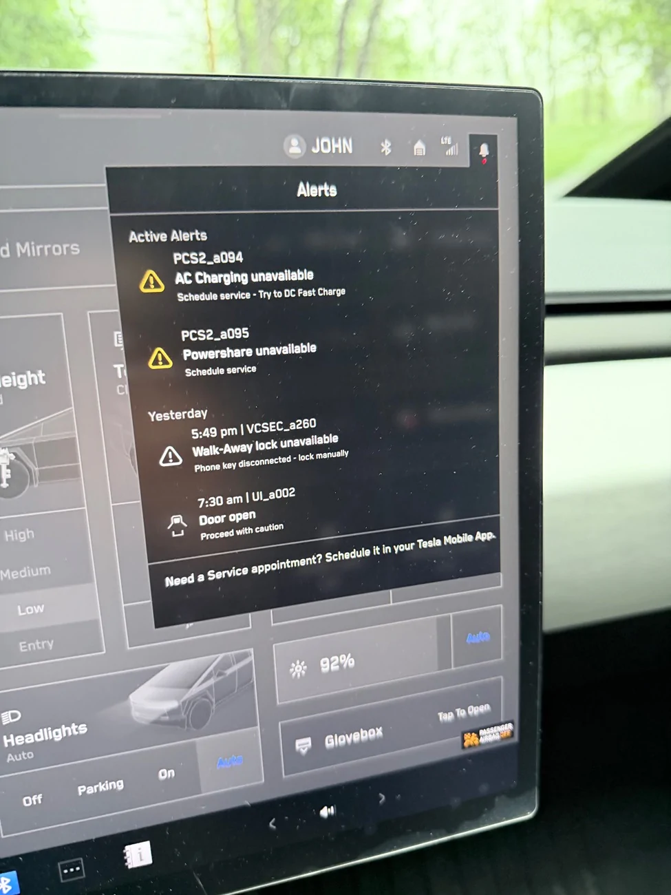 Tesla Cybertruck My 3rd PCS failure IMG_1644