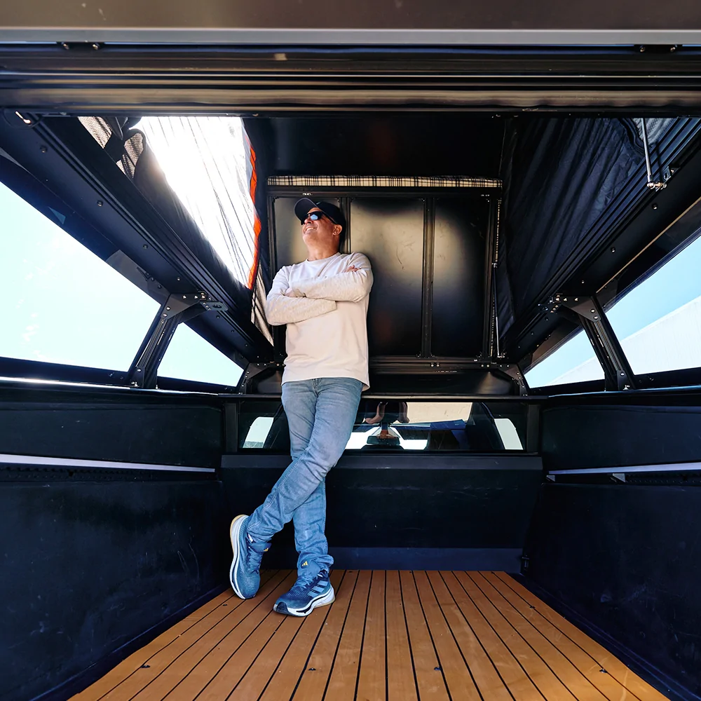 Tesla Cybertruck Rear Seat Air Matresss vs Cybertent vs CyberCamper tesla-cybertruck-cybercamper-from-cybertruckco-48