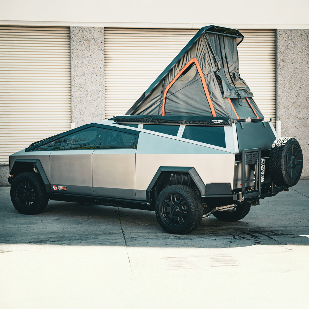 Tesla Cybertruck Rear Seat Air Matresss vs Cybertent vs CyberCamper tesla-cybertruck-cybercamper-cybersuv-7