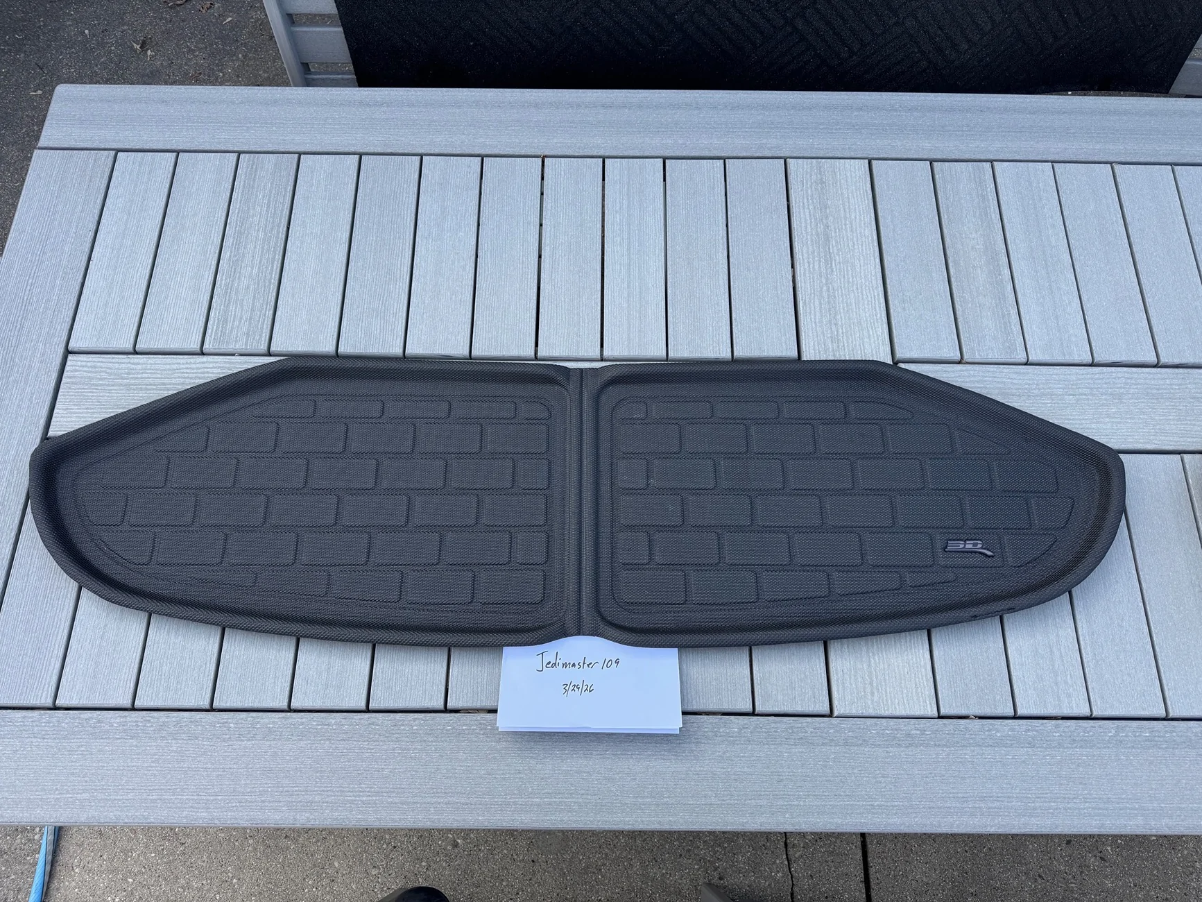 Tesla Cybertruck 3D Max Spider Floor Mats COMPLETE SET IMG_5021