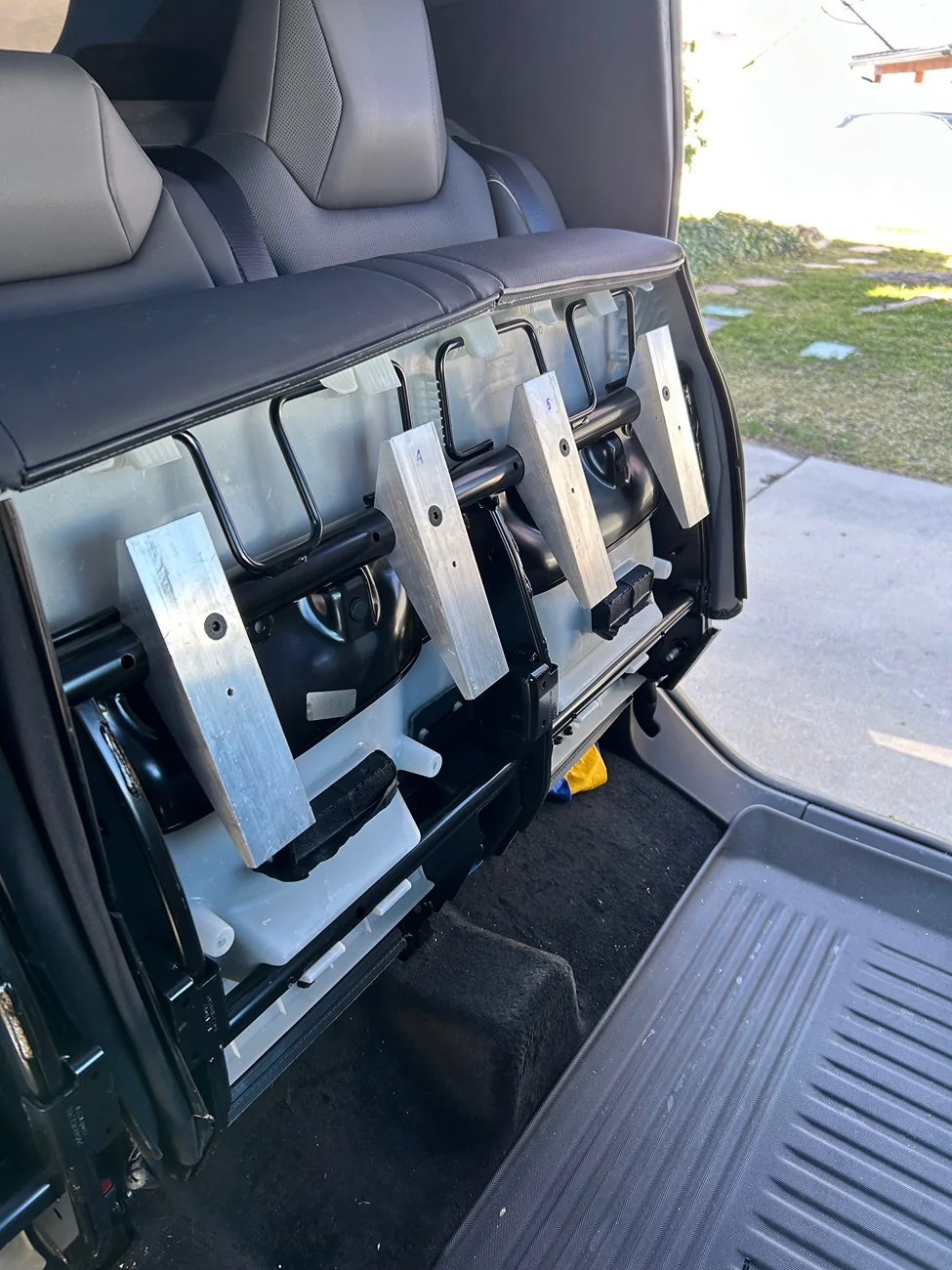 Tesla Cybertruck 2nd Row Underseat Molle / PALS Panels Storage DIY 1777870826626-ur