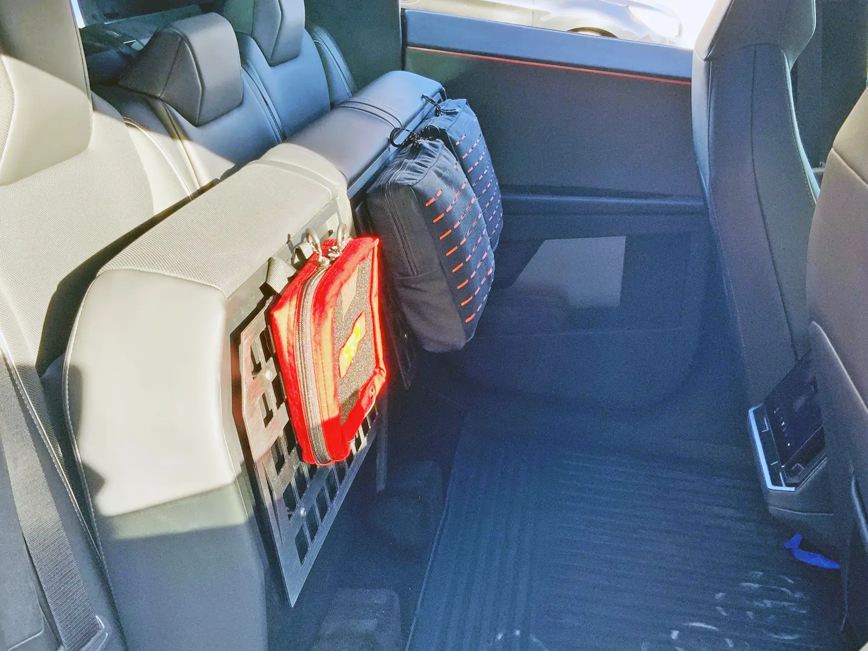 Tesla Cybertruck 2nd Row Underseat Molle / PALS Panels Storage DIY 118740-9f57e263675175559fe471b0a9eae3f9