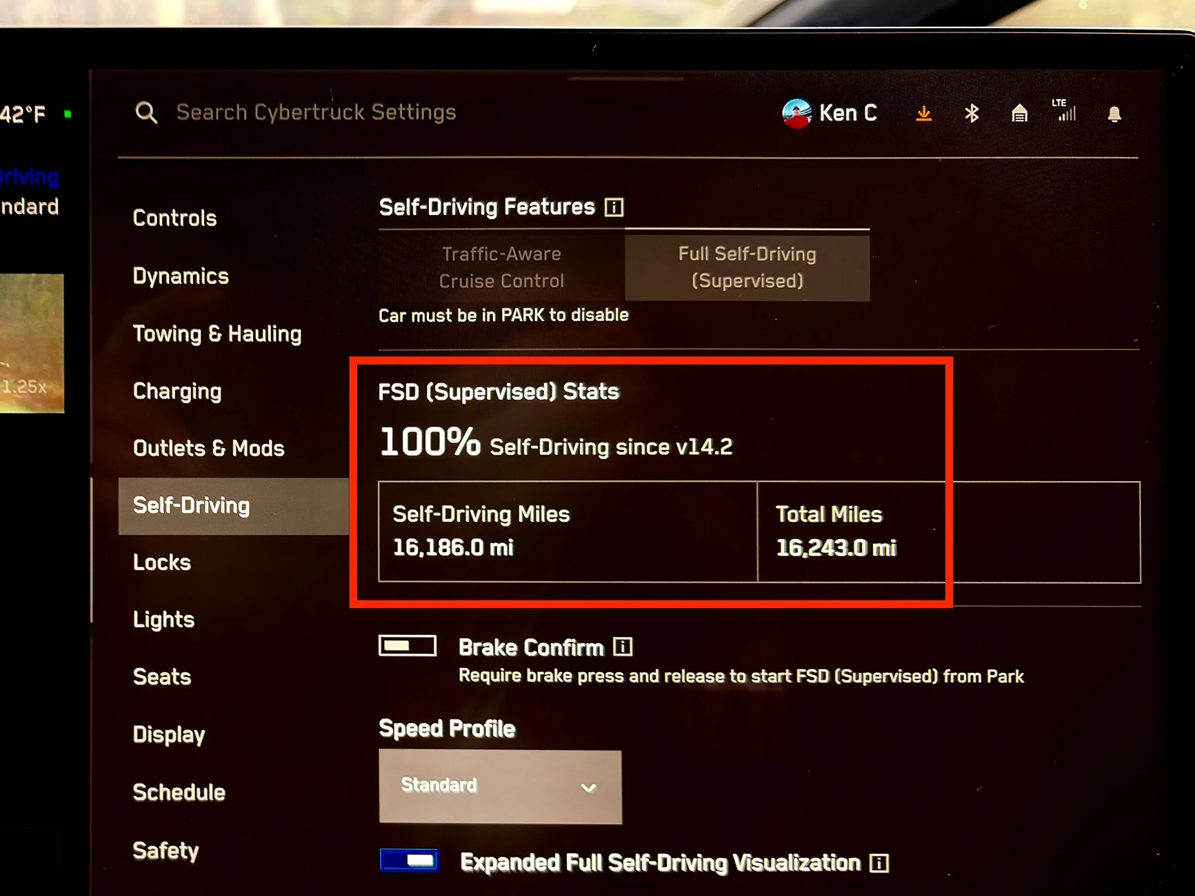 Tesla Cybertruck FSD hits 10 Billion miles driven! What’s your FSD % Usage? IMG_4442