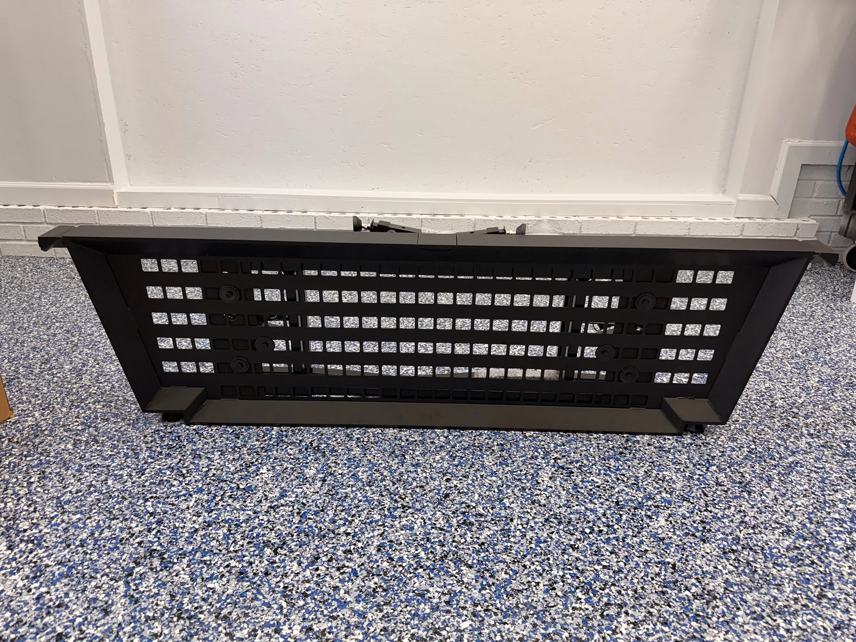 Tesla Cybertruck Vault Divider Folding Camp Table Mod IMG_4433
