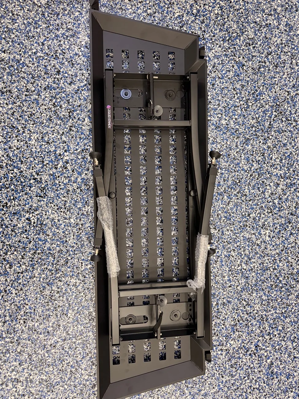 Tesla Cybertruck Vault Divider Folding Camp Table Mod IMG_4435