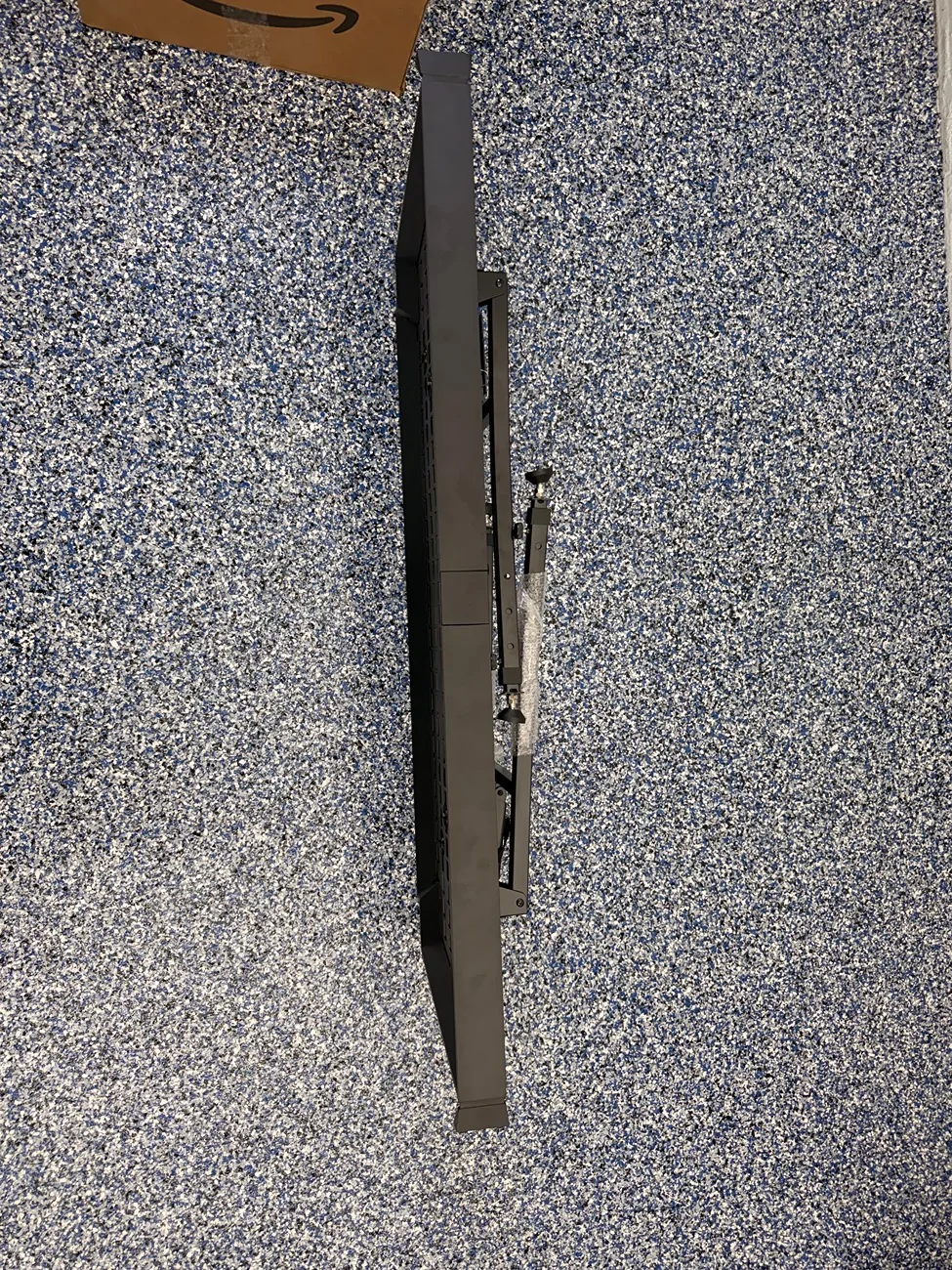 Tesla Cybertruck Vault Divider Folding Camp Table Mod IMG_4434