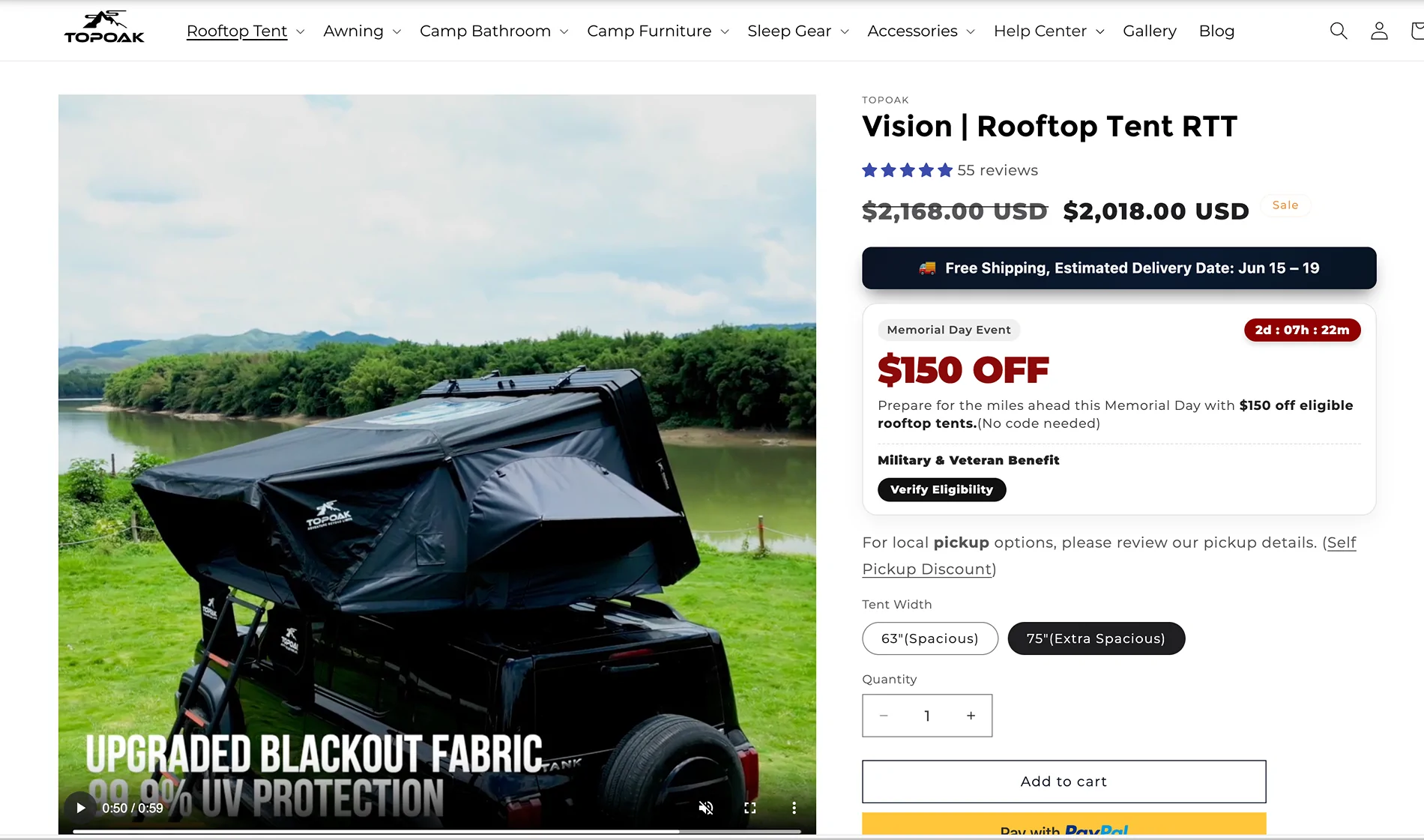 Tesla Cybertruck [URANDER NEW RELEASE] Ultra-Slim Hard Shell Queen Size Rooftop Tent – Built for Comfort, Designed for Your Cybertruck 1778110713959-wr
