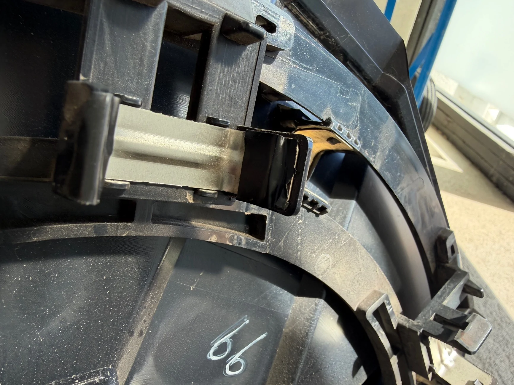 Tesla Cybertruck Wheel Cover Clip Damage IMG_3403