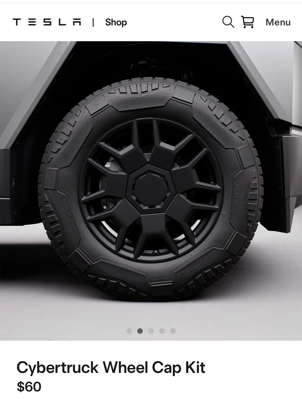 Tesla Cybertruck Wheel Cover Clip Damage IMG_1982