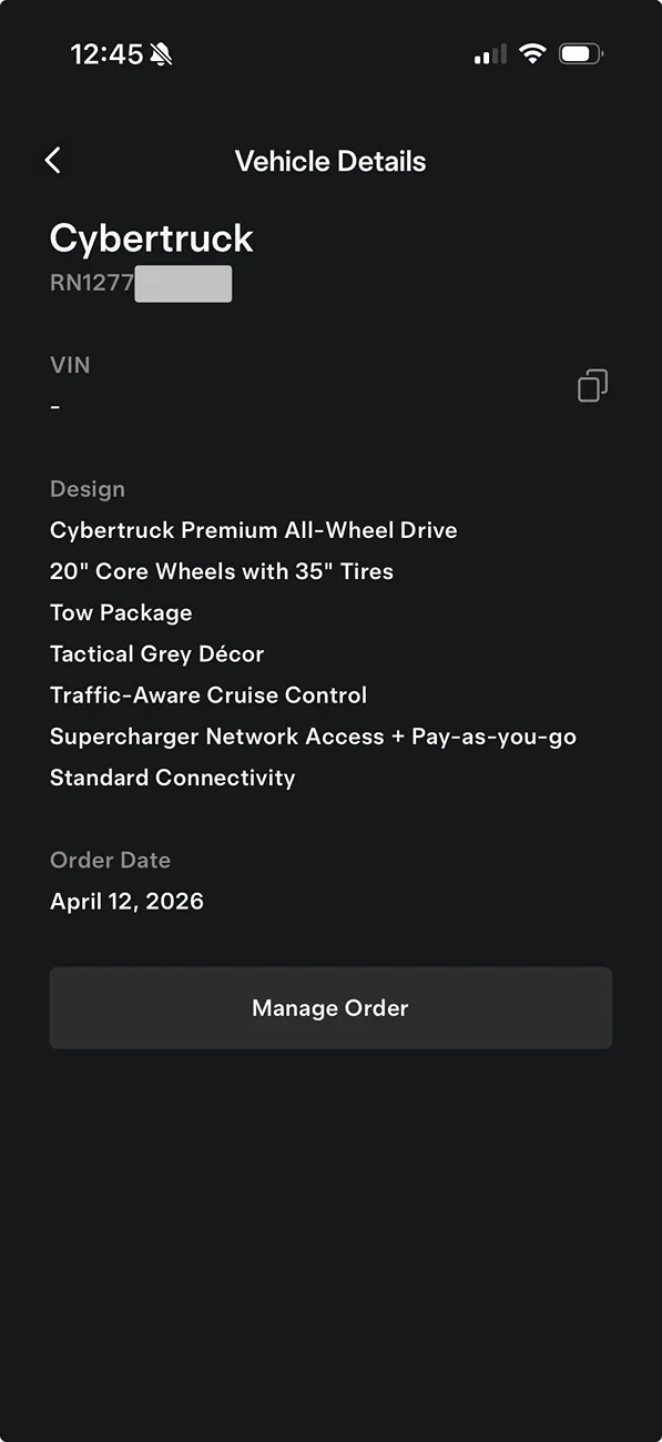 Tesla Cybertruck Has anyone RECEIVED a 2026 Cybertruck? IMG_1010