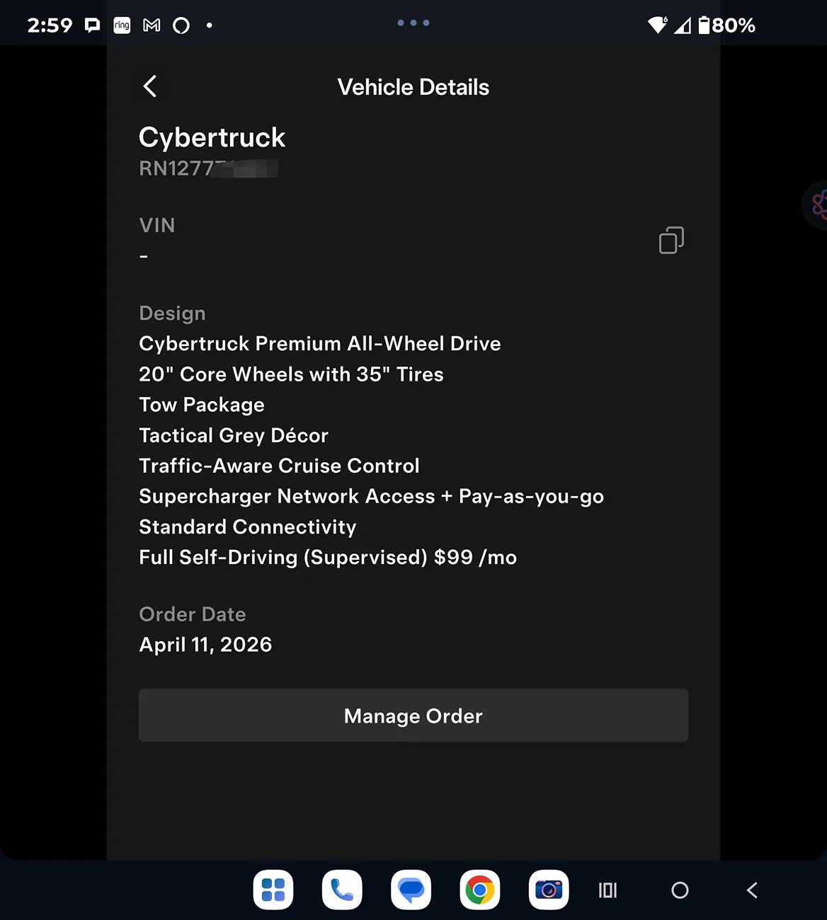 Tesla Cybertruck Has anyone RECEIVED a 2026 Cybertruck? Screenshot_20260509-145931_Tesla