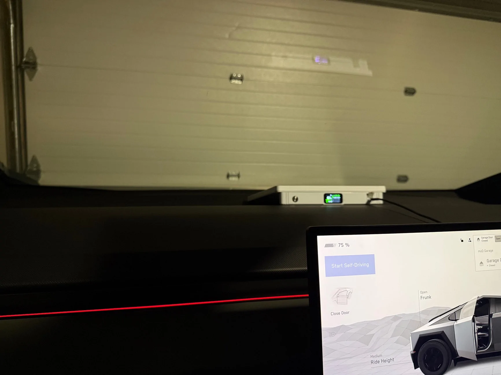 Tesla Cybertruck Convenient Starlink Mini dashboard mount + Video IMG_0738