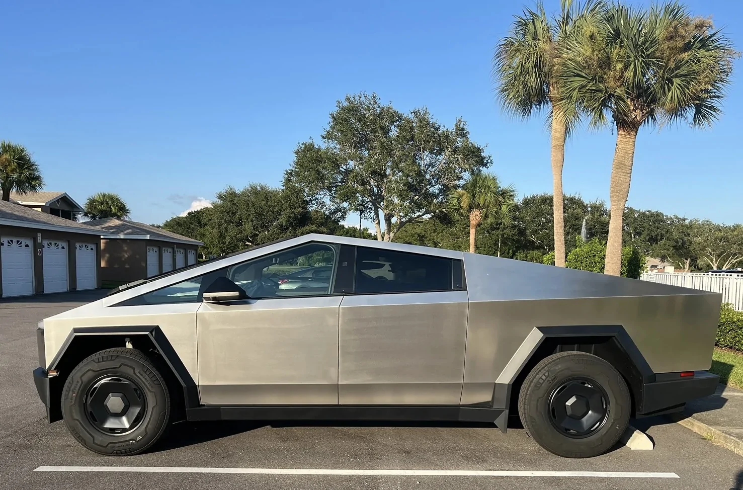 Tesla Cybertruck $59K SAWD - Deliveries soon?!🤞🤞 2 Standard AWD Cybertrucks spotted at Gigafactory outbound lot! IMG_2757