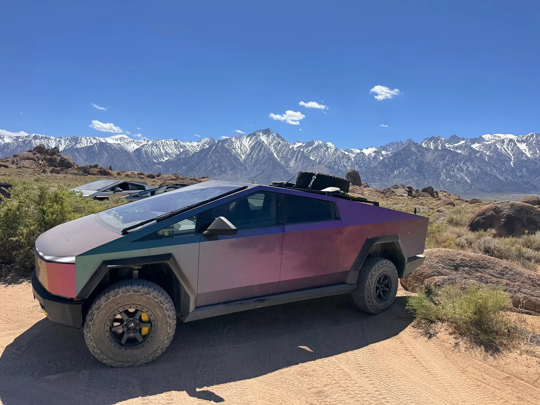 Tesla Cybertruck T Sportline CT6B 18" Deep Offset Beadlock Wheels & BFG tires installed IMG_5268 (1)
