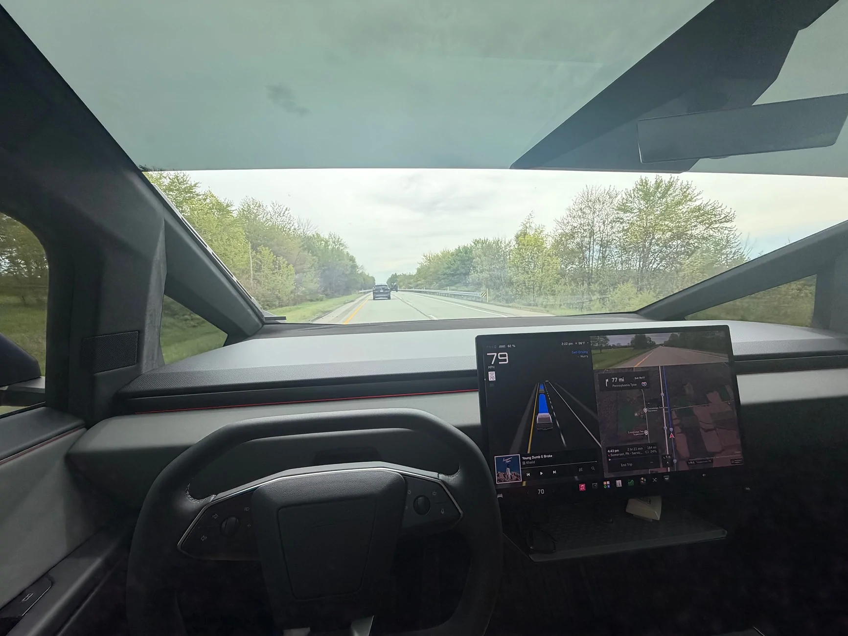 Tesla Cybertruck Windshield tint (upper part) IMG_8975