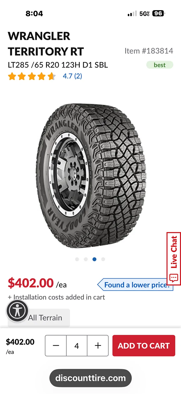 Tesla Cybertruck Factory Goodyear territory tires - where to buy? IMG_4196