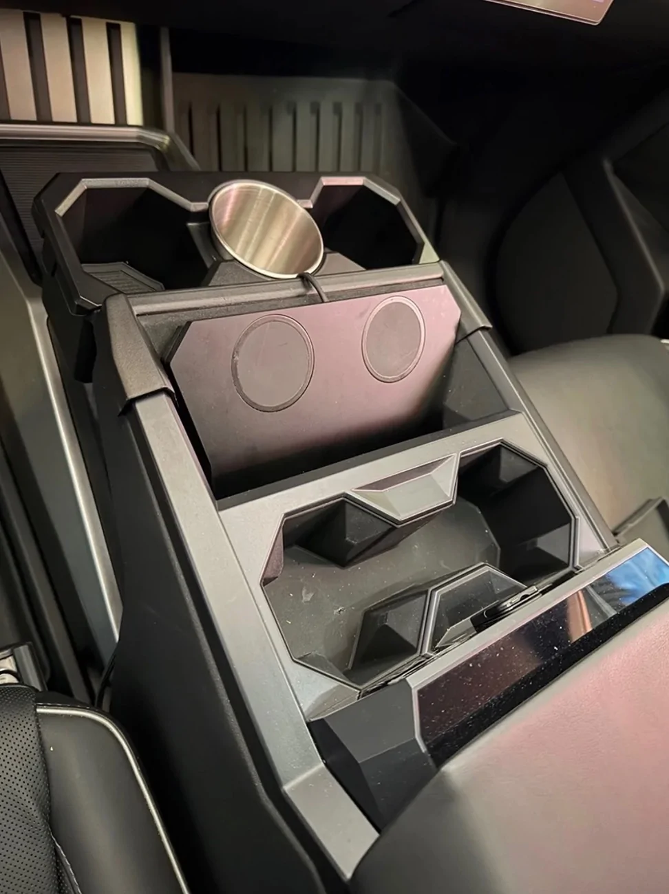 Tesla Cybertruck ⚡️Wireless charger overheating fix!!⚡️  -- DIY 3D print charging pad using 2 MagSafe chargers IMG_2091
