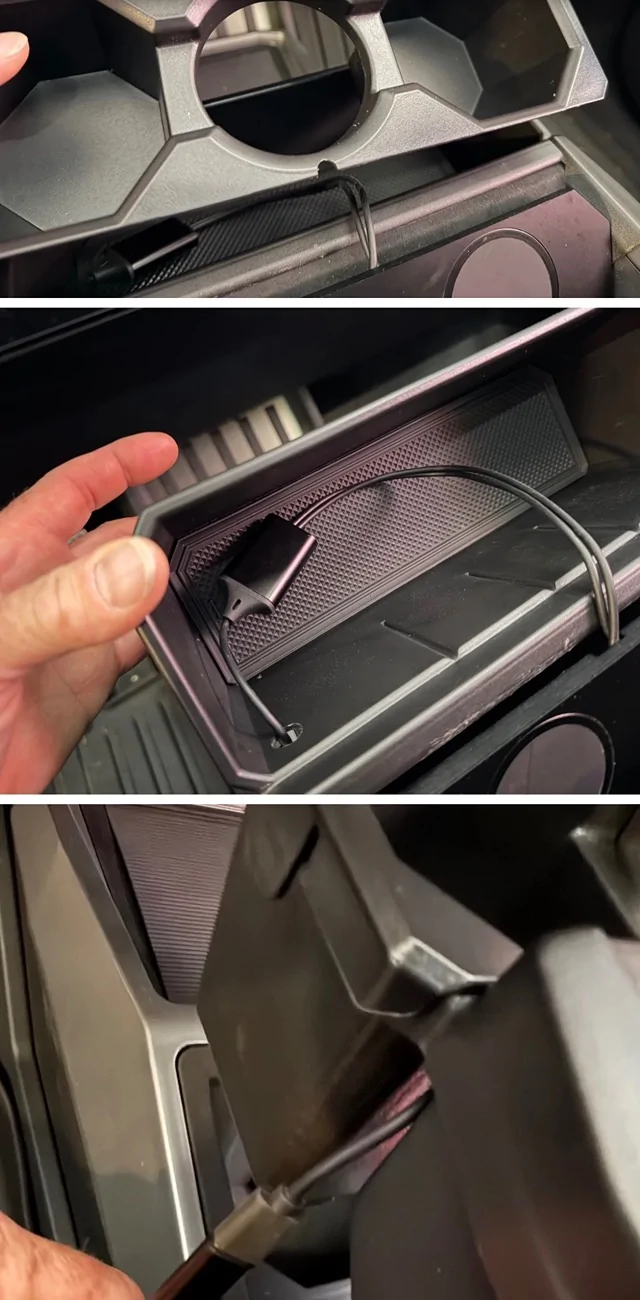 Tesla Cybertruck ⚡️Wireless charger overheating fix!!⚡️  -- DIY 3D print charging pad using 2 MagSafe chargers IMG_2092