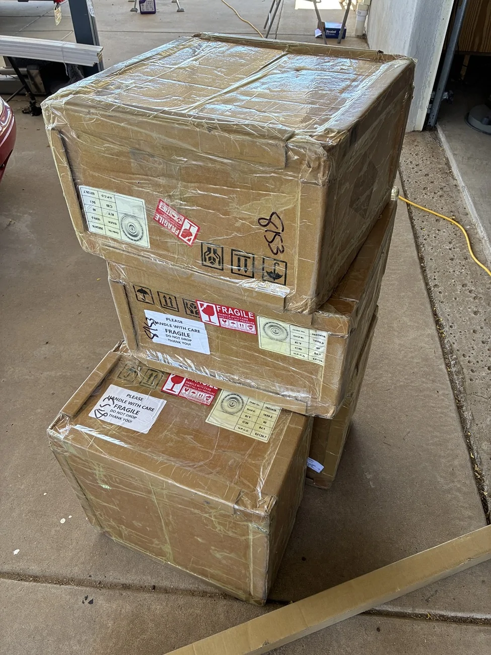 Tesla Cybertruck Anyone own the Paradox by Design armored wheels? Boxes as they arrived