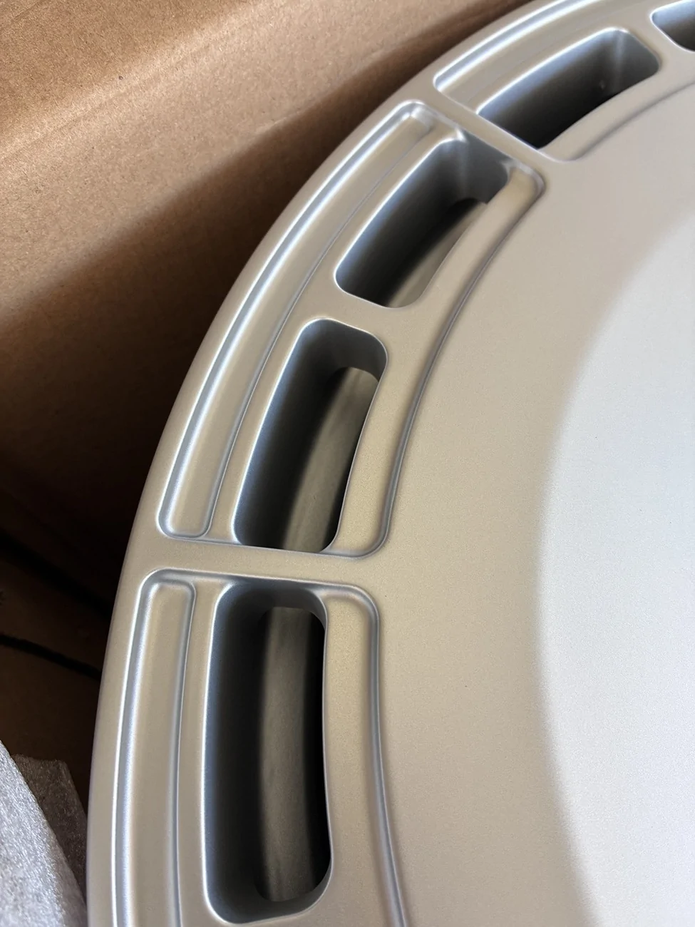 Tesla Cybertruck Anyone own the Paradox by Design armored wheels? Closeup of the finish