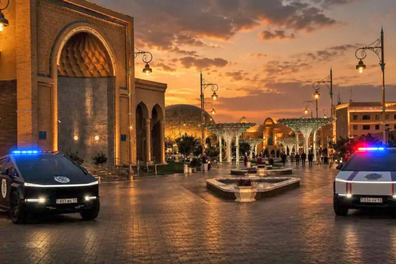 Tesla Cybertruck Kazakhstan adds Cybertruck to security fleet for global summit Kazakhstan adds Cybertruck to security fleet for global summit3