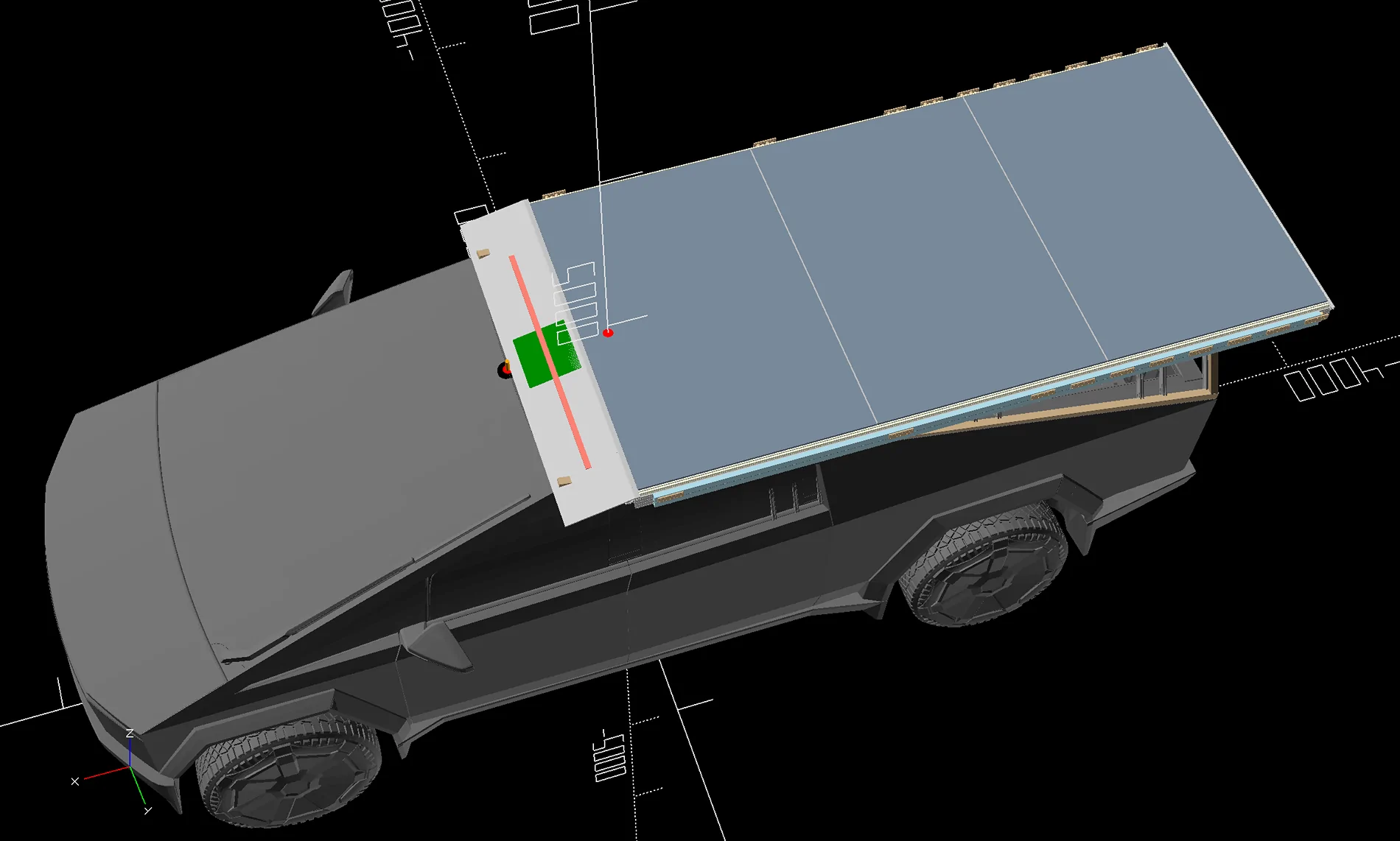 Tesla Cybertruck My DIY Insulated Geometric Cybertruck Camper Shell. Seeking Honest Feedback & Suggestions Wanted! Screenshot From 2026-03-23 21-42-54--cro