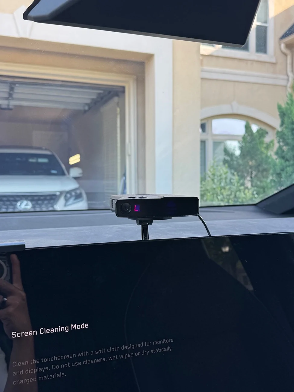 Tesla Cybertruck Perfect Radar Detector Mount #2 IMG_5284