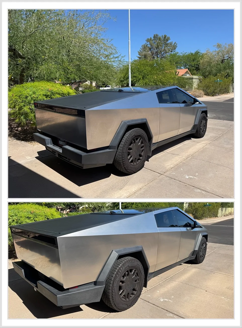 Tesla Cybertruck Cyberbrite - Before and After 8B5664FD-72BA-4770-A431-2D0787C6E0CC