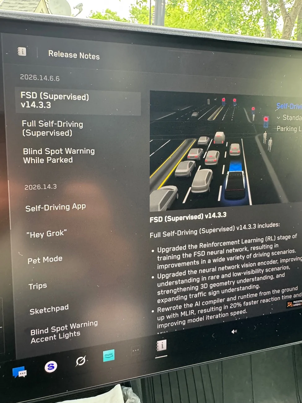 Tesla Cybertruck FSD 14.3.3 is out with 2026.14.6.6 Spring Update IMG_8229