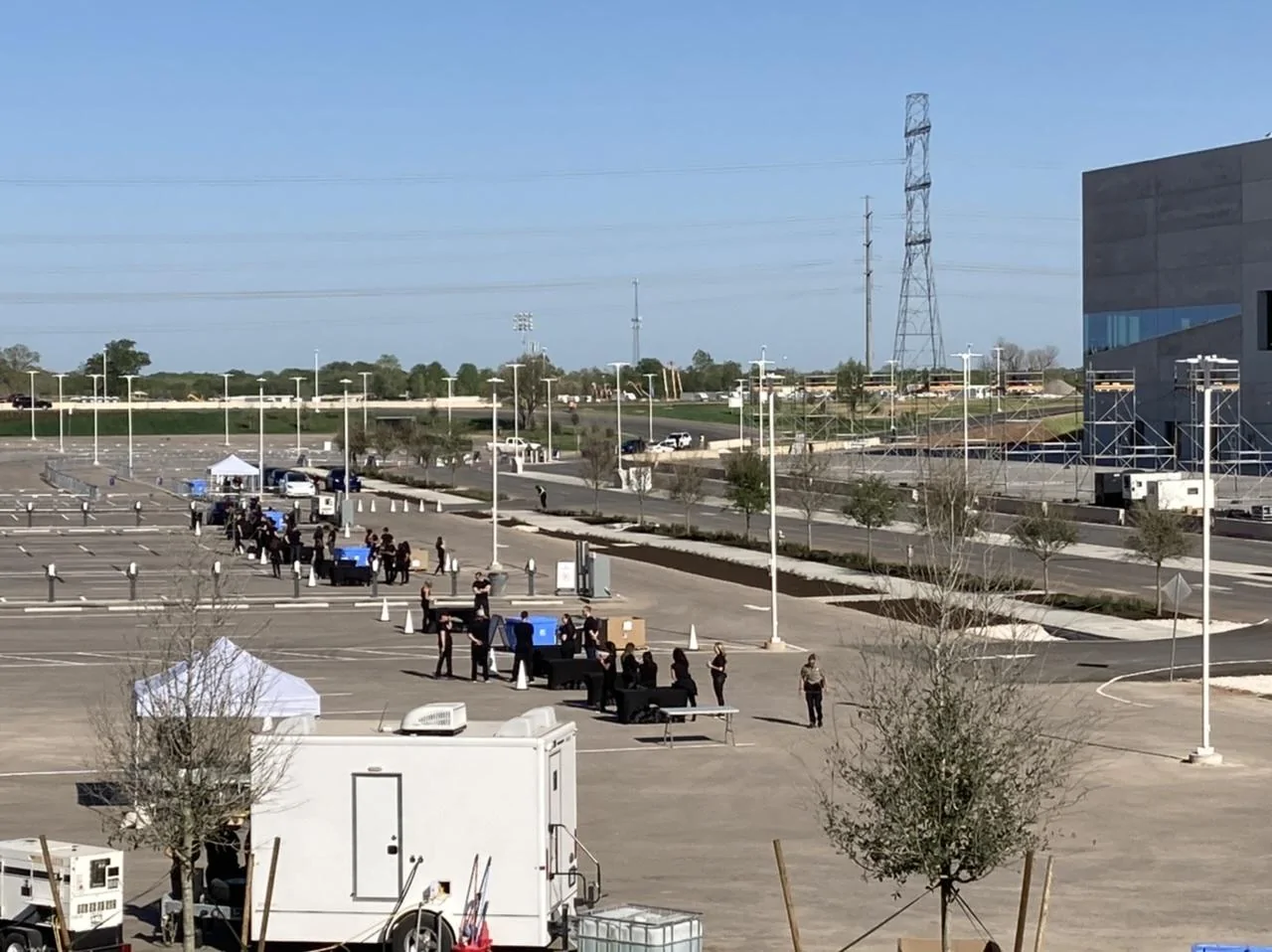 Tesla Cybertruck MULTIPLE Cybertrucks on site at Giga Texas this morning for Cyber Rodeo! 263B423D-ABB6-40BD-B1D2-BA608CFE36DE