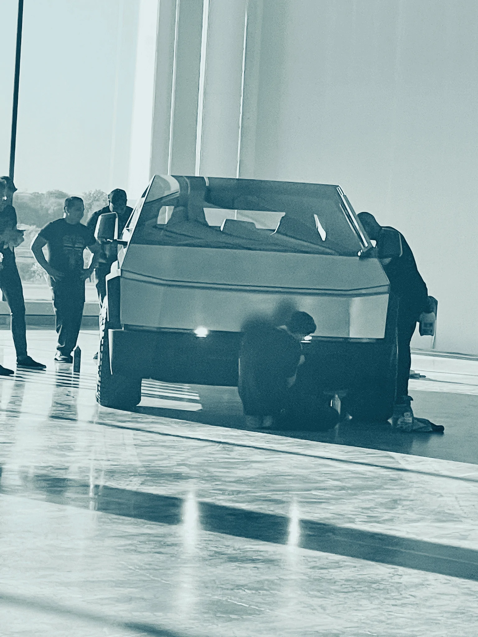 Tesla Cybertruck Cybertruck Makes Appearance @ Cyber Rodeo! 1649377044858