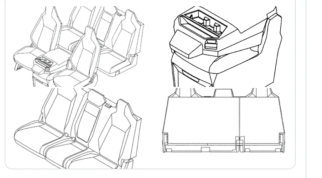 Tesla Cybertruck Cybertruck's folding mid gate and roll-down rear window confirmed! 1649601070146