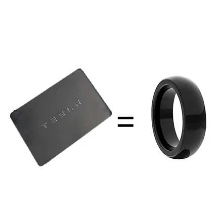 Tesla Cybertruck Ring Key Card 1649709643335