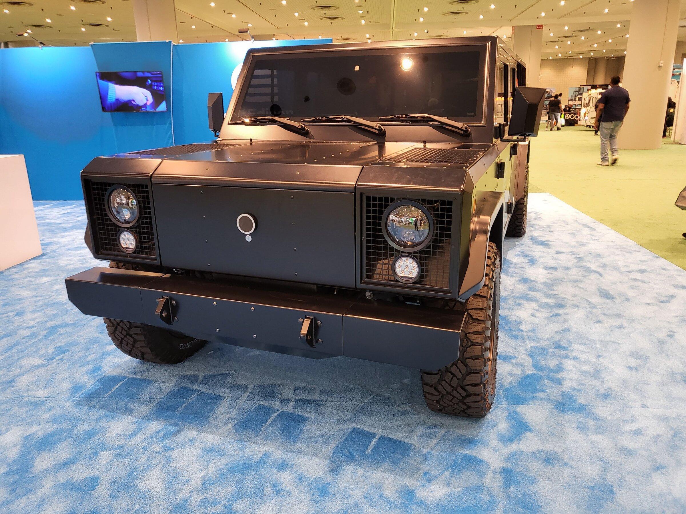Tesla Cybertruck Strong Non-Tesla EV presence at the 2022 New York International Auto Show 20220415_183303