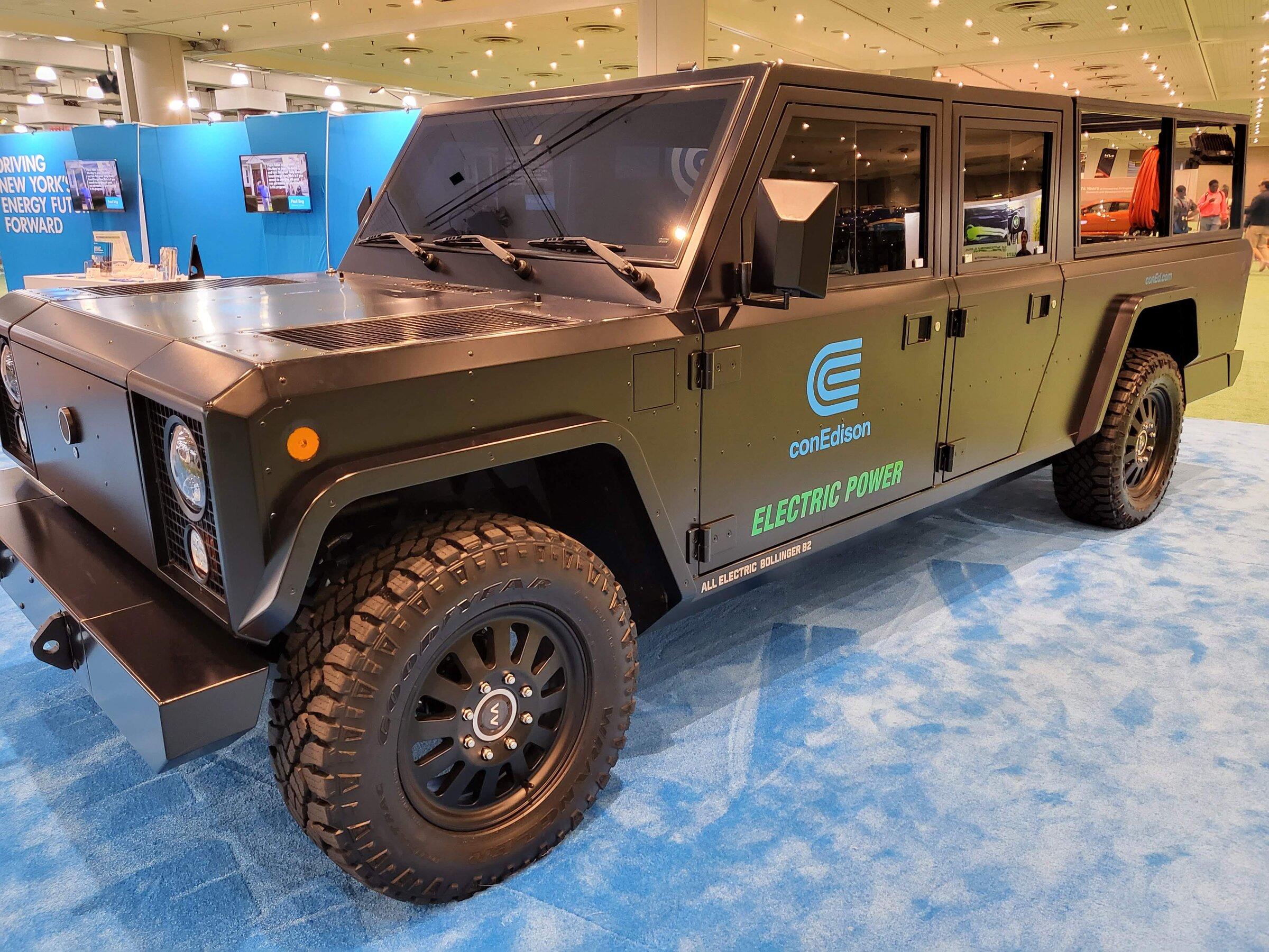Tesla Cybertruck Strong Non-Tesla EV presence at the 2022 New York International Auto Show 20220415_183255