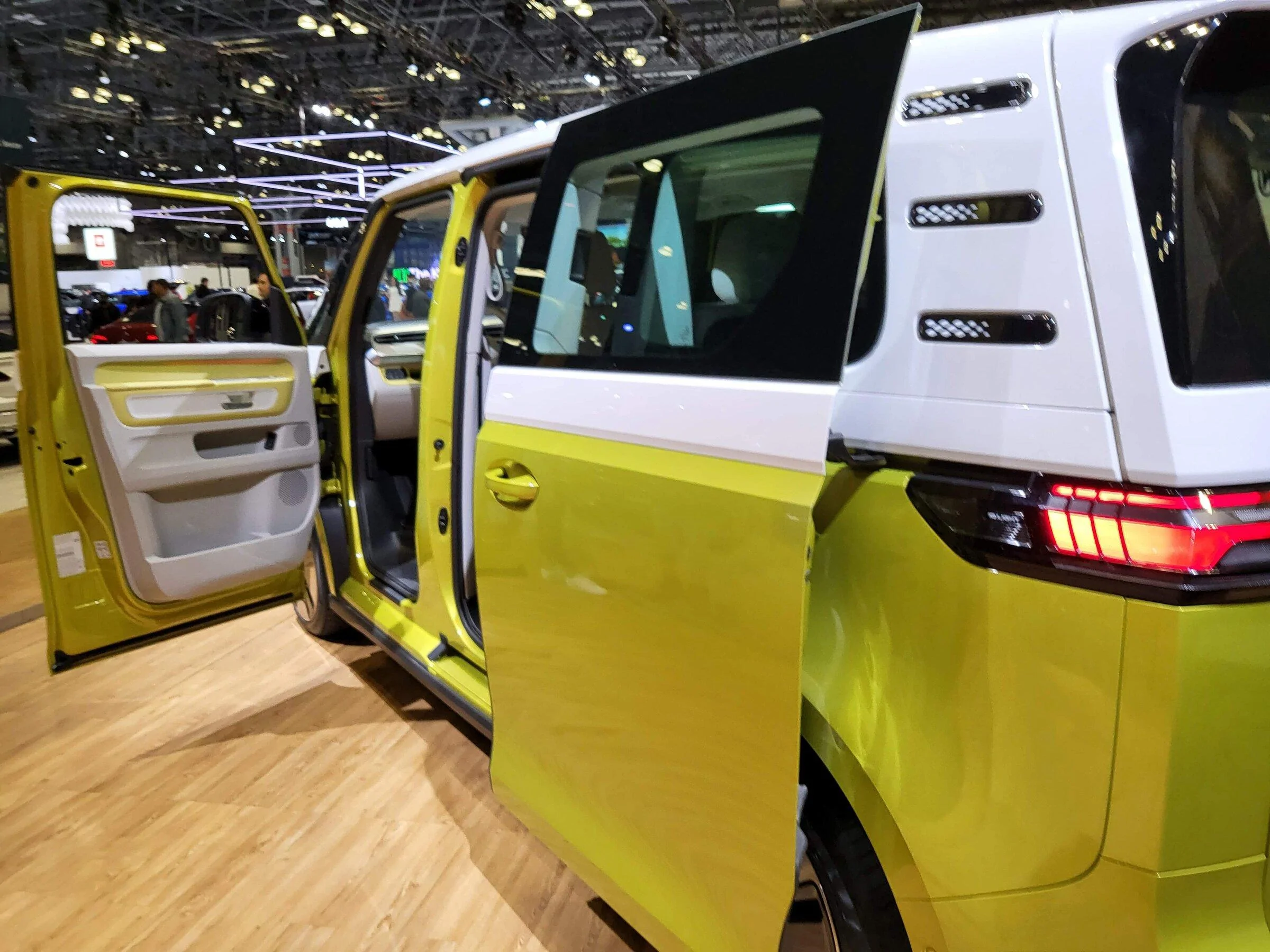 Tesla Cybertruck Strong Non-Tesla EV presence at the 2022 New York International Auto Show 20220415_200300