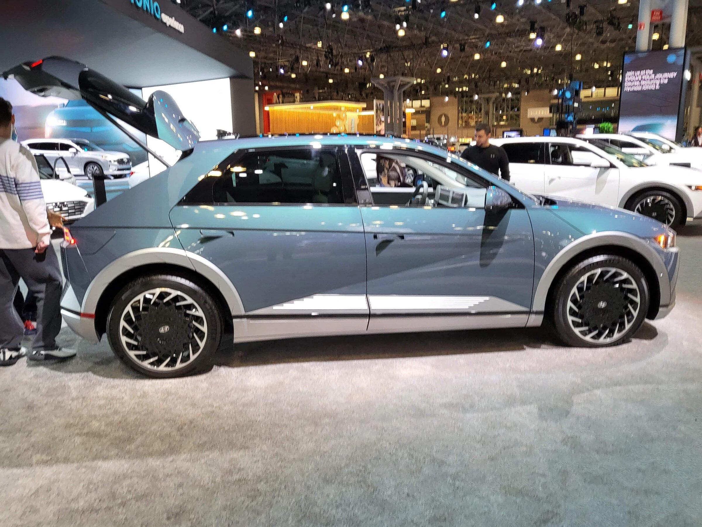 Tesla Cybertruck Strong Non-Tesla EV presence at the 2022 New York International Auto Show 20220415_200817