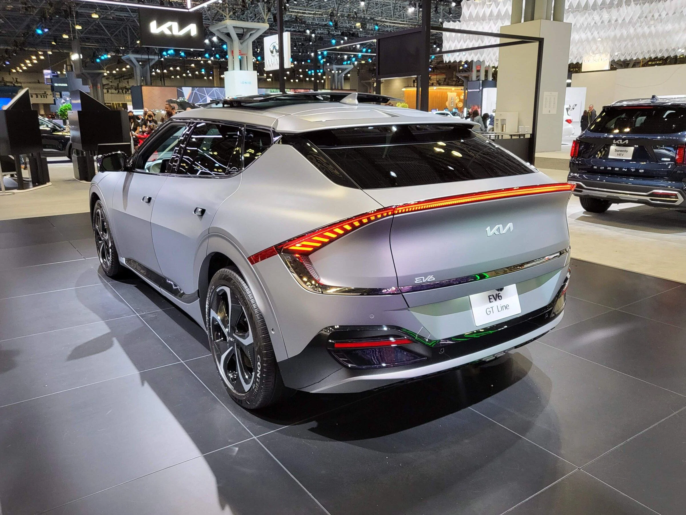 Tesla Cybertruck Strong Non-Tesla EV presence at the 2022 New York International Auto Show 20220415_201257