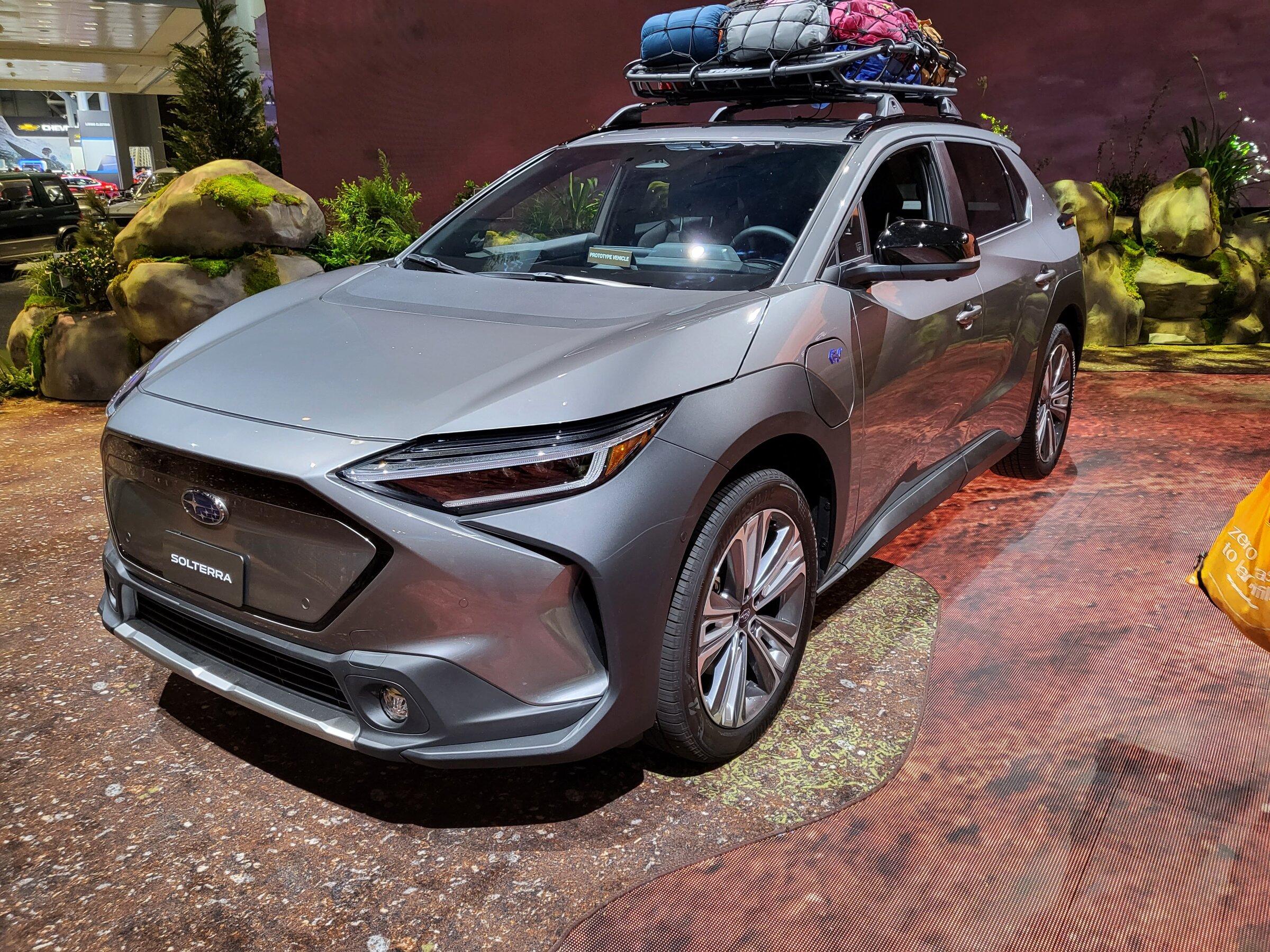 Tesla Cybertruck Strong Non-Tesla EV presence at the 2022 New York International Auto Show 20220415_201901