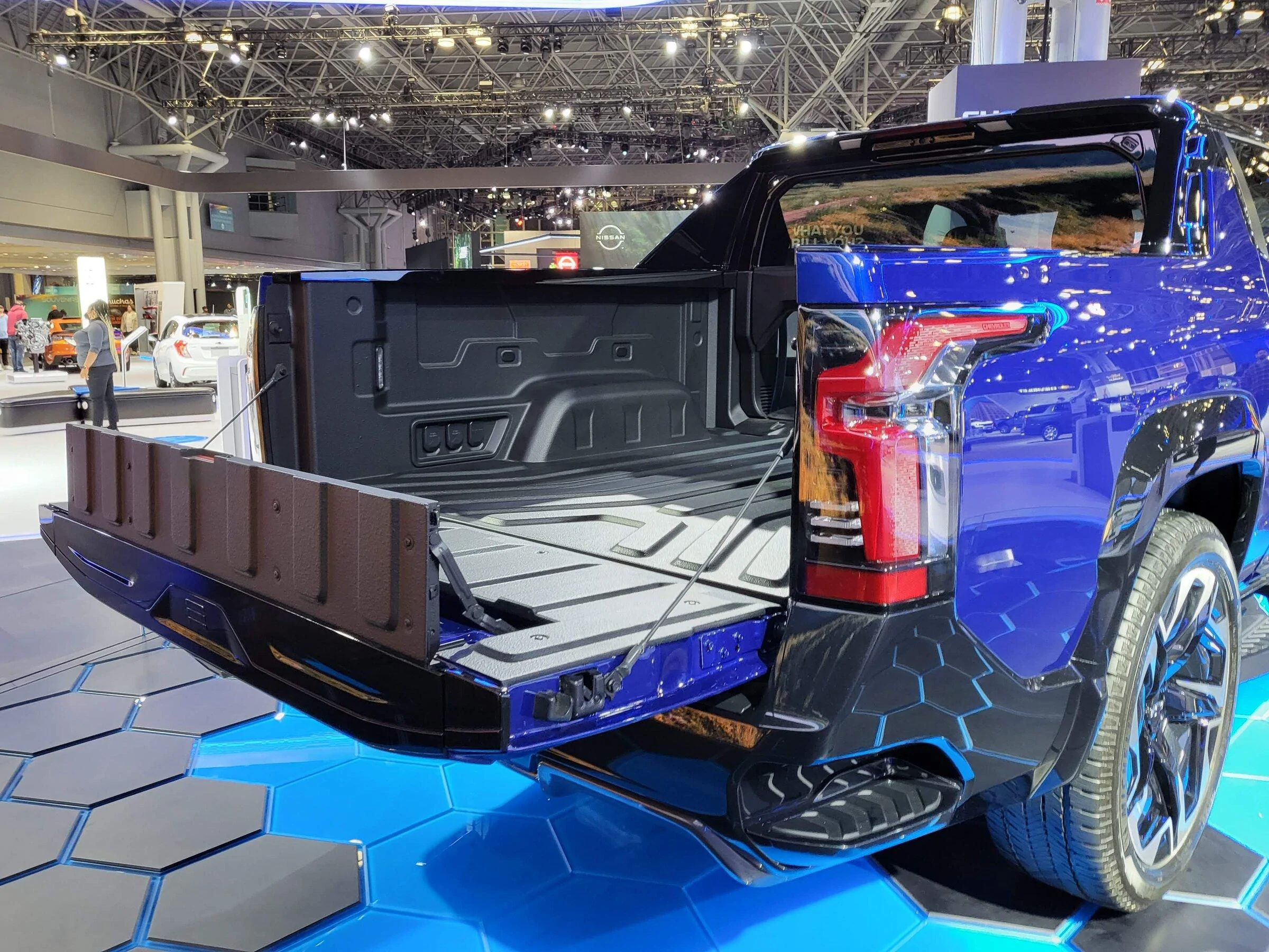 Tesla Cybertruck Strong Non-Tesla EV presence at the 2022 New York International Auto Show 20220415_202339
