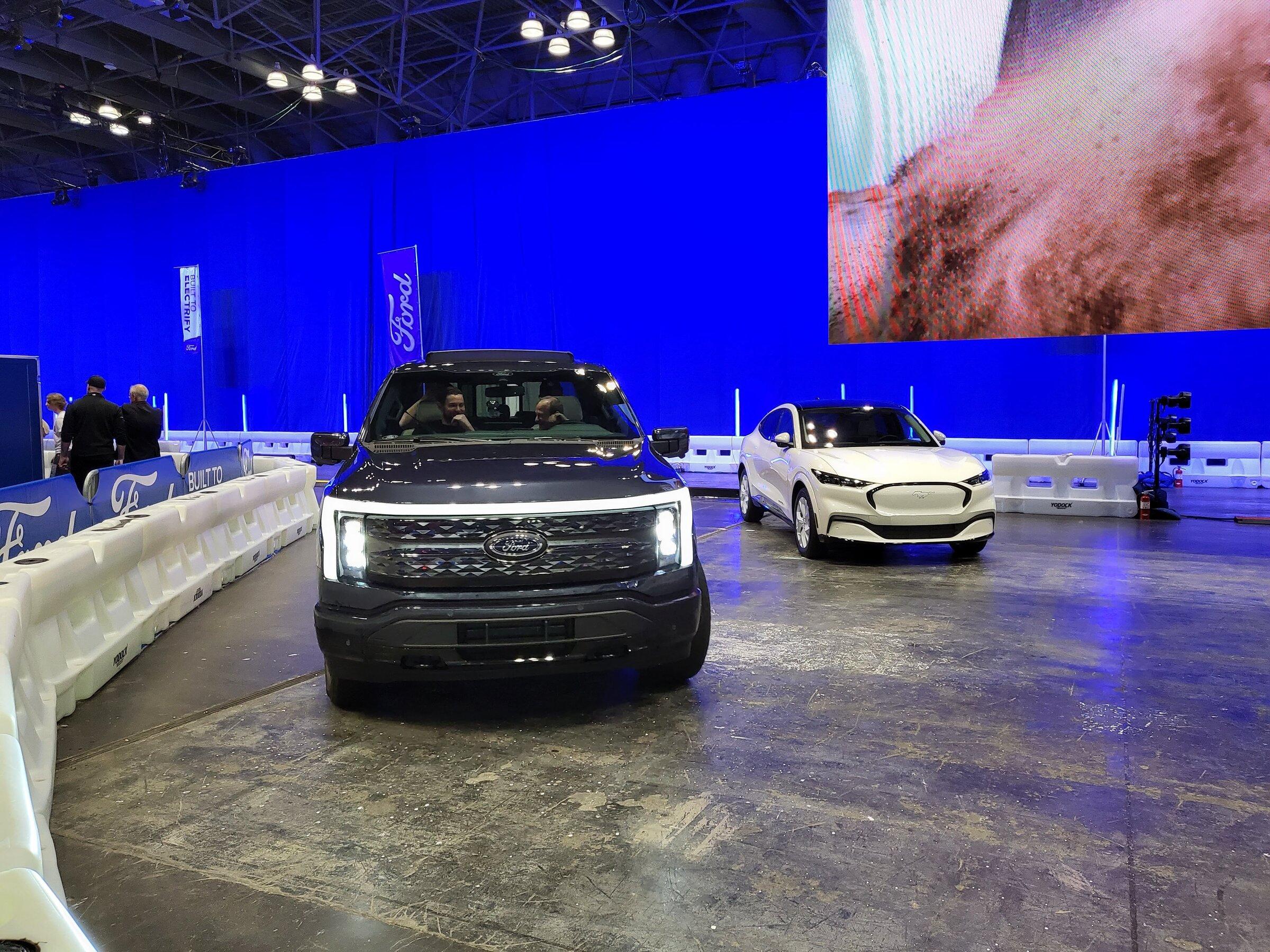 Tesla Cybertruck Strong Non-Tesla EV presence at the 2022 New York International Auto Show 20220415_203642
