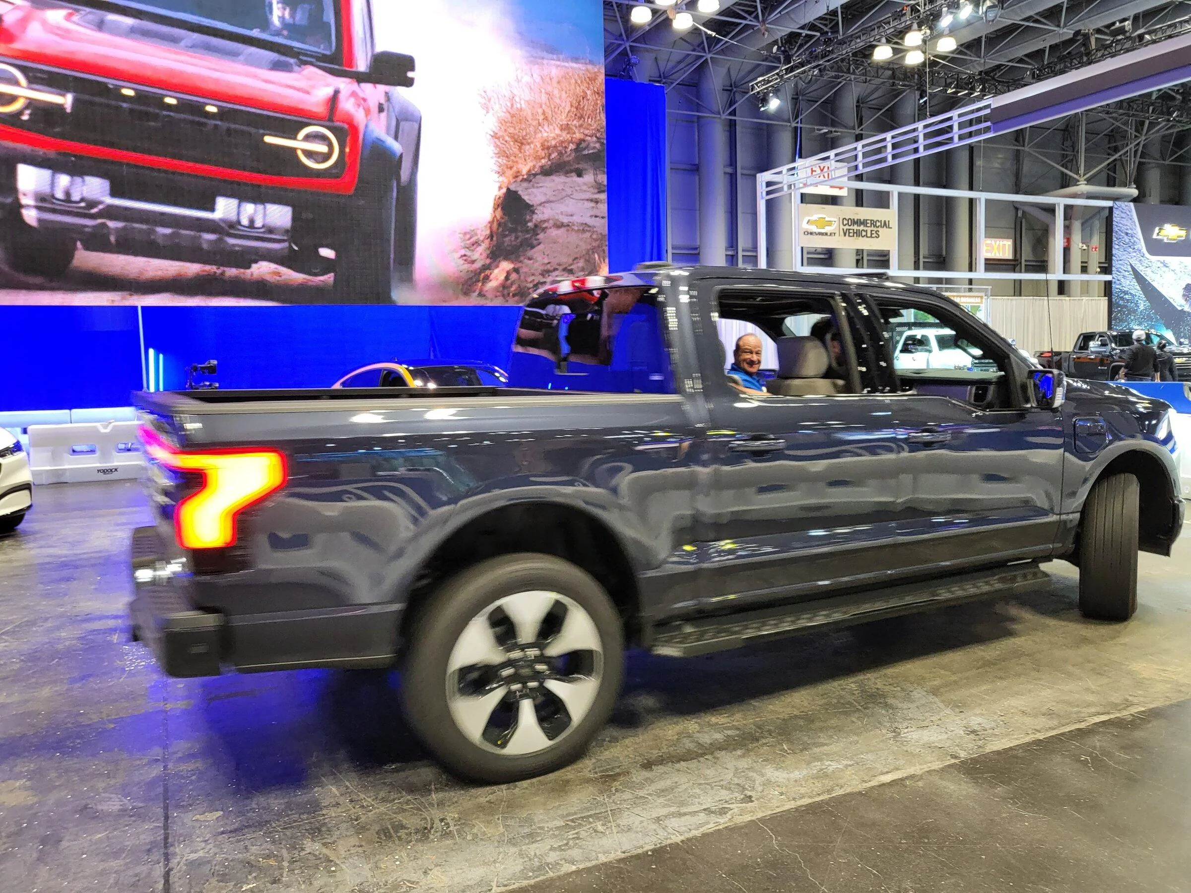 Tesla Cybertruck Strong Non-Tesla EV presence at the 2022 New York International Auto Show 20220415_203646
