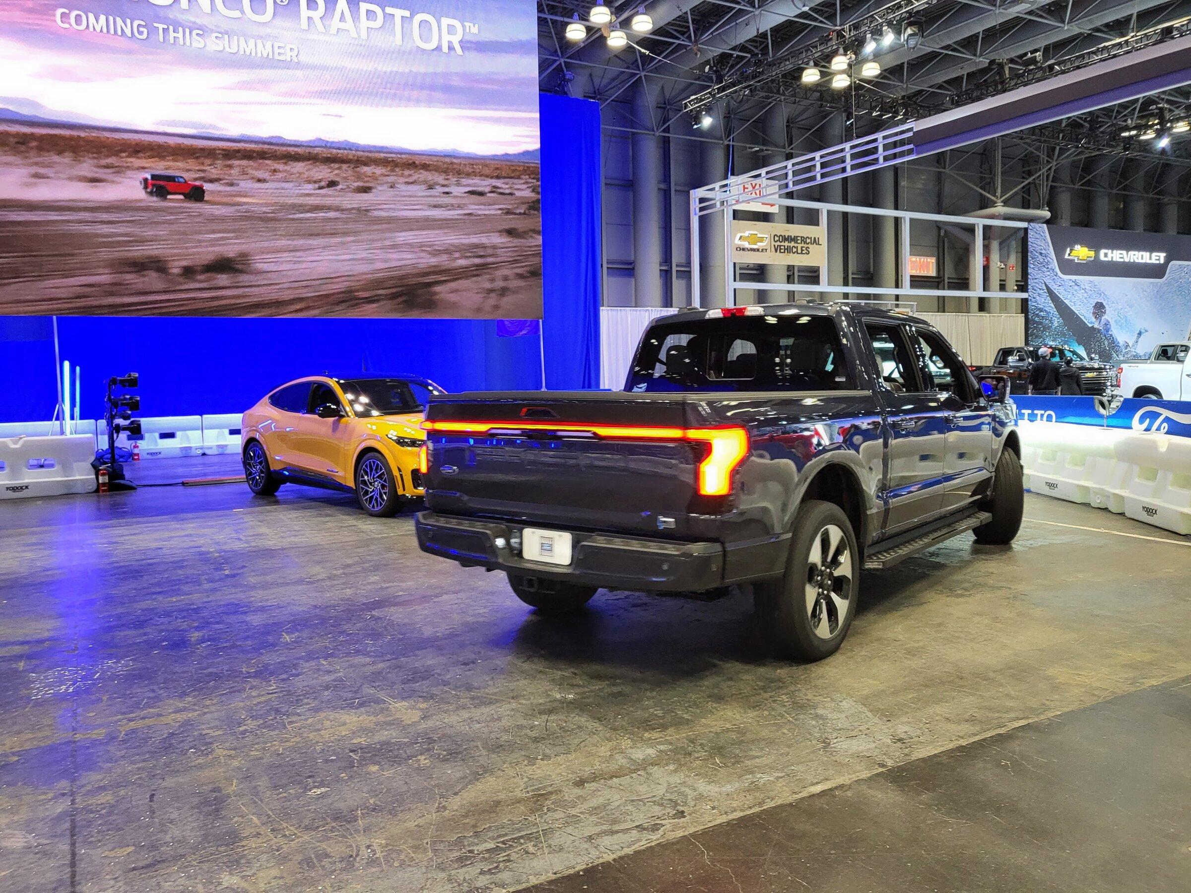 Tesla Cybertruck Strong Non-Tesla EV presence at the 2022 New York International Auto Show 20220415_203647