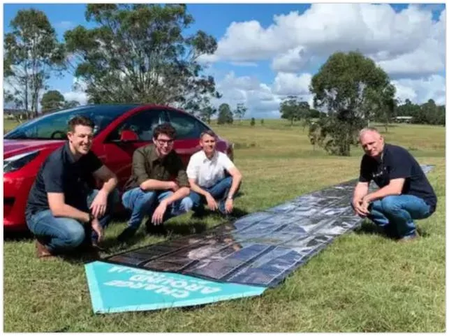 Tesla Cybertruck Australian scientists to power Tesla on 15,000-km trip with printed solar panels Australian scientists to power Tesla on 15,000-km trip with printed solar panels 2022-04-20 0