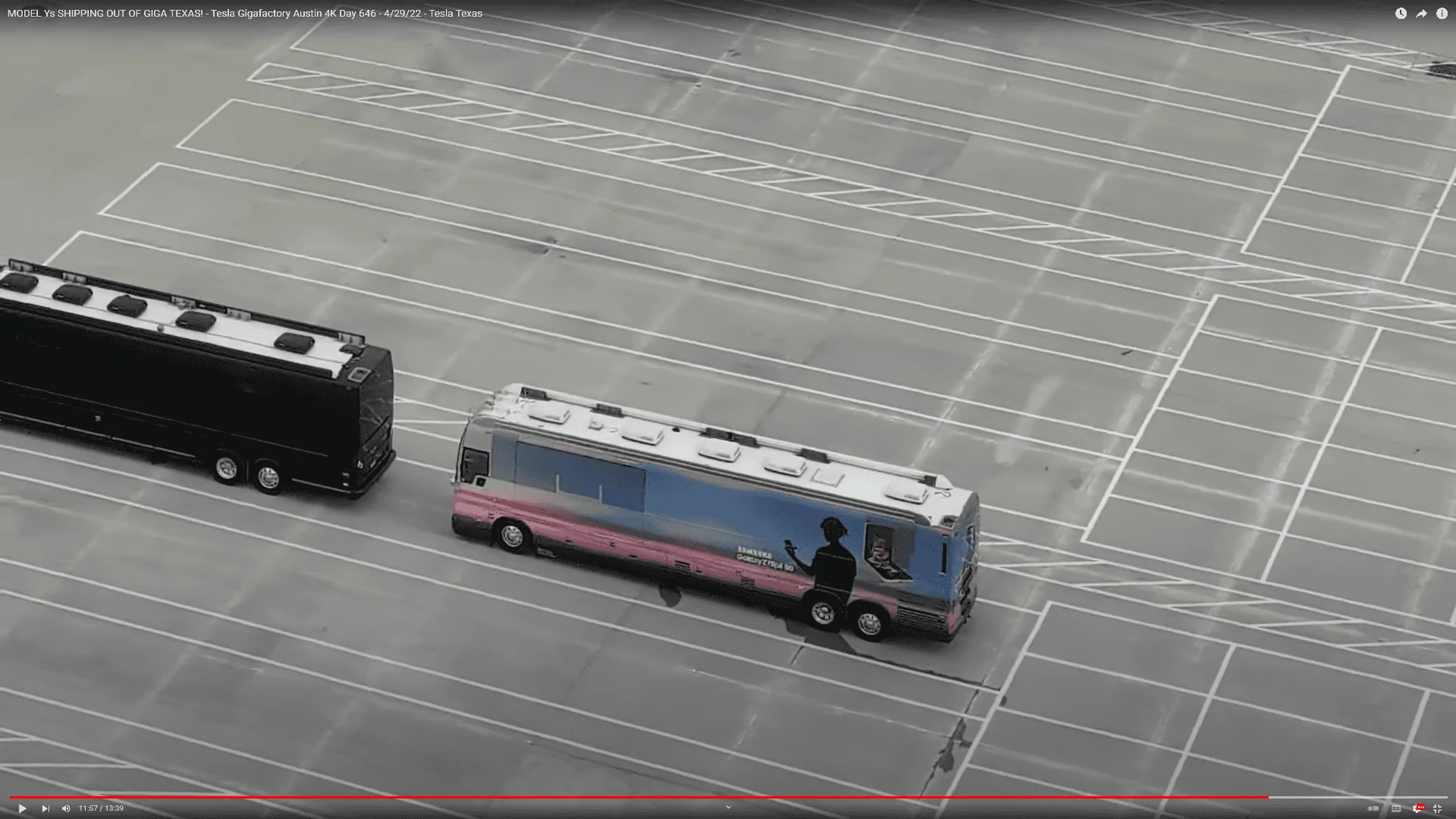 Tesla Cybertruck Samsung Buses at GigaTexas? samsung buses