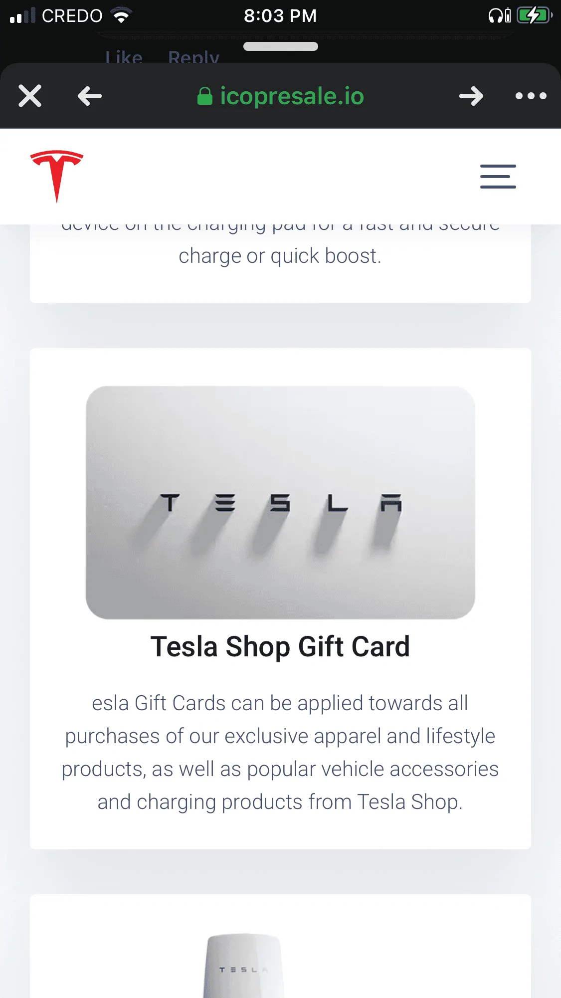 Tesla Cybertruck Tesla TOken??? 950B6C03-4418-408F-8F89-22F92634692E