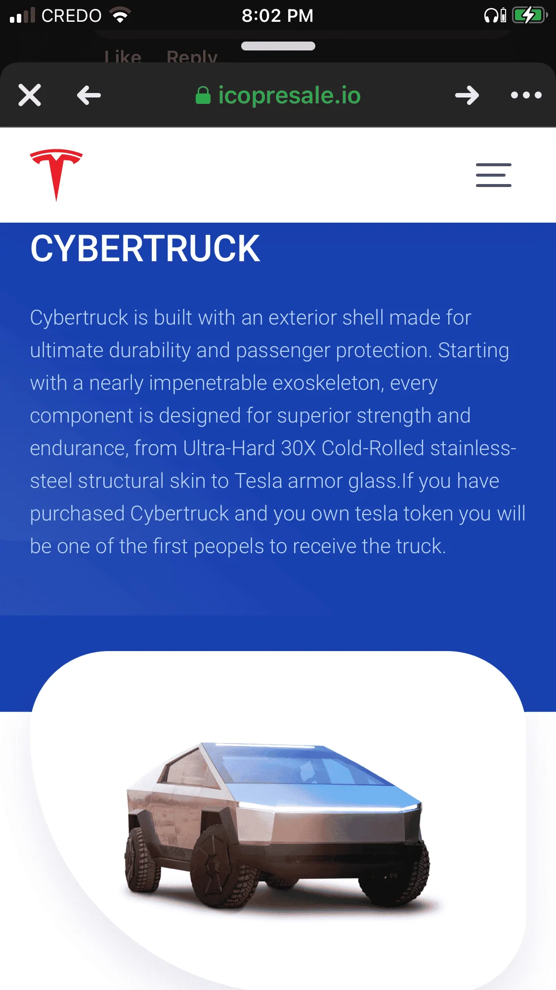 Tesla Cybertruck Tesla TOken??? 1D13E521-3D86-44E5-9423-04C84B7EDE67