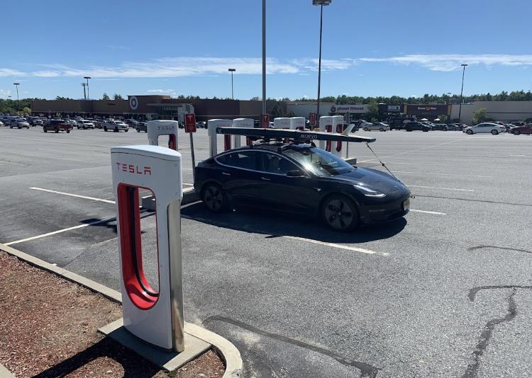 Tesla Cybertruck New Cybertruck Ready/ Tow friendly Supercharger spotted 570B2BF1-48EE-403B-910D-BC9E4575B25B