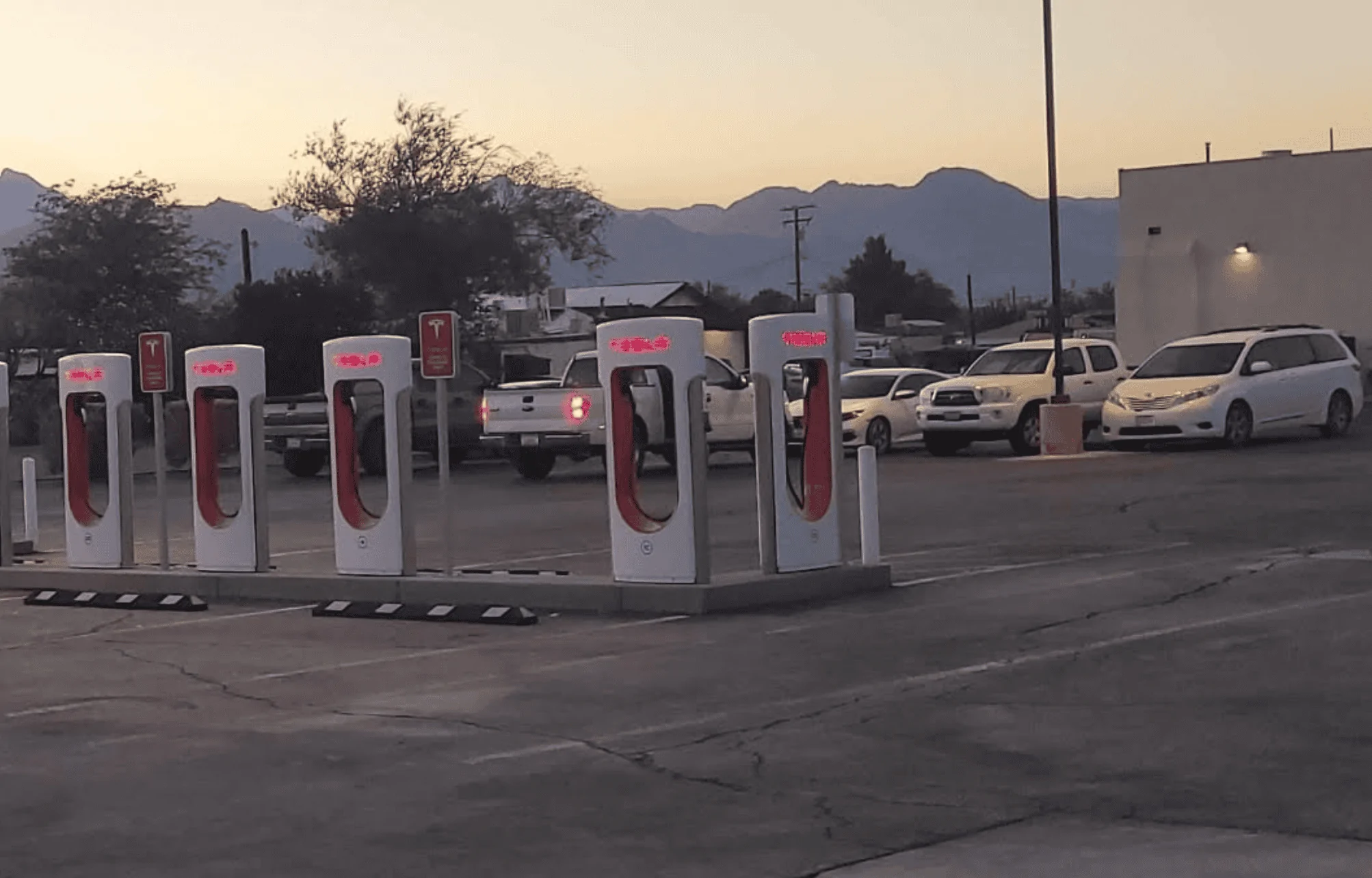 Tesla Cybertruck New Cybertruck Ready/ Tow friendly Supercharger spotted 1652896305293