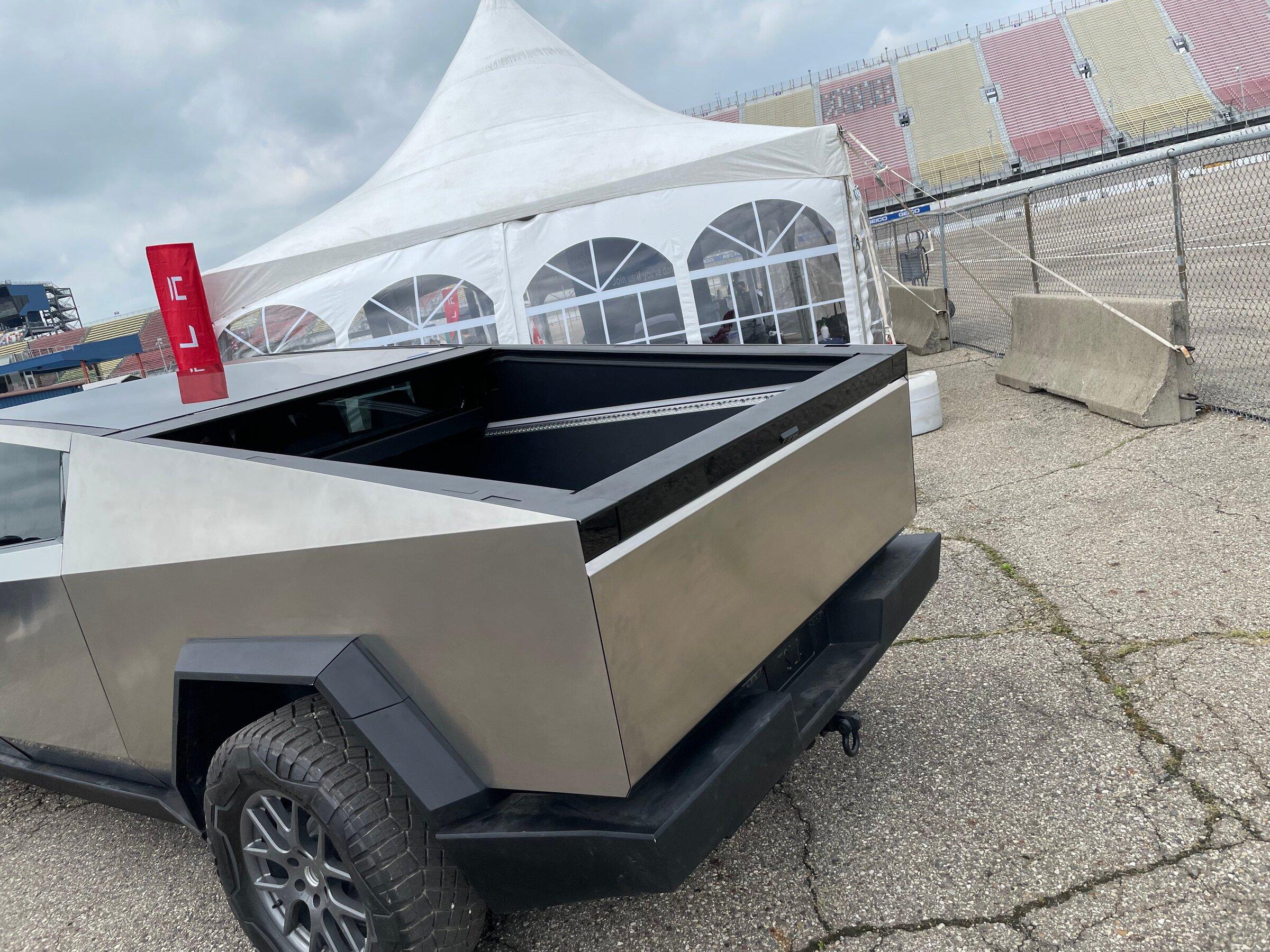 Tesla Cybertruck Cybertruck spotted at Tesla booth at Michigan Formula SAE competition 5p9dhqefd8291